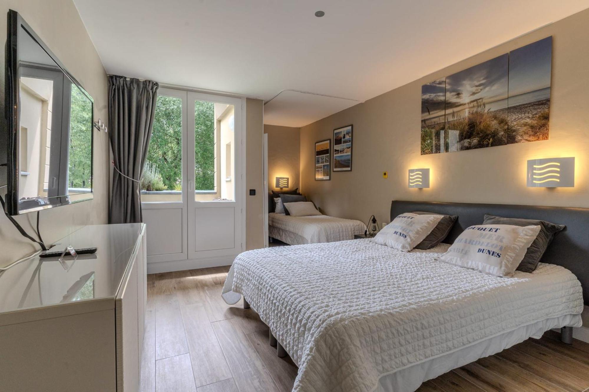 Very Nice Flat For 5 With Swimming Pool Tennis Court And Free Park Le Touquet Dış mekan fotoğraf